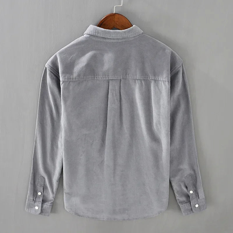 Men's Corduroy Shirt - Salerno Style-MODAUTLET