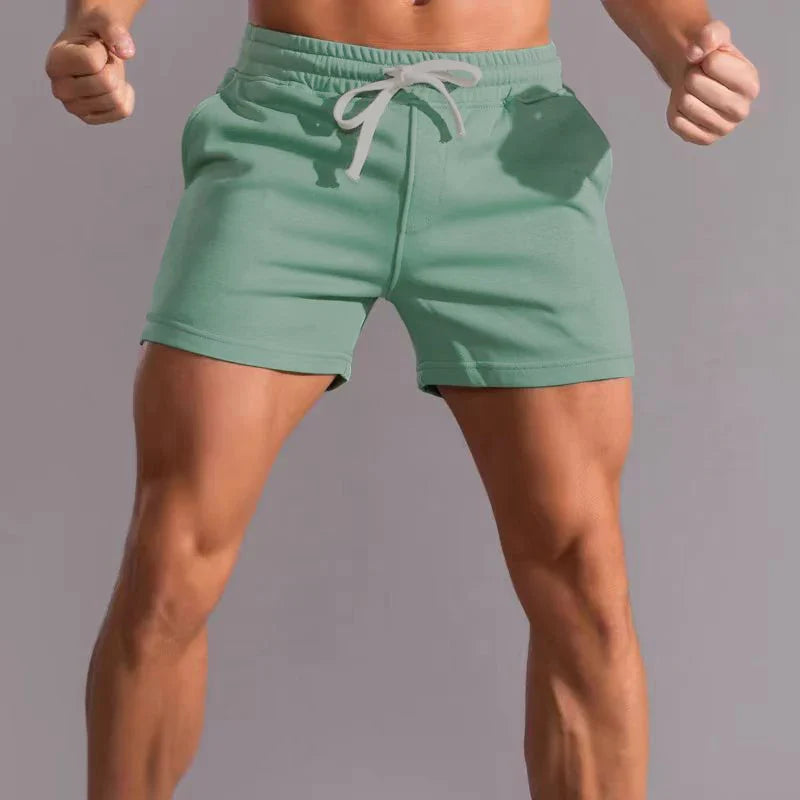 Cotton Fitness Shorts For Men Perfect For Gym Workouts green