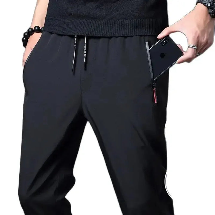 Men's Slim Elastic Korean Straight-Fit Jogger Pants-MODAUTLET