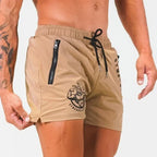 Men's Athletic Gym Shorts Kahki
