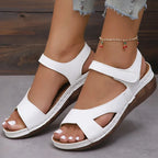 Women's Elegant Summer Wedge Sandals White