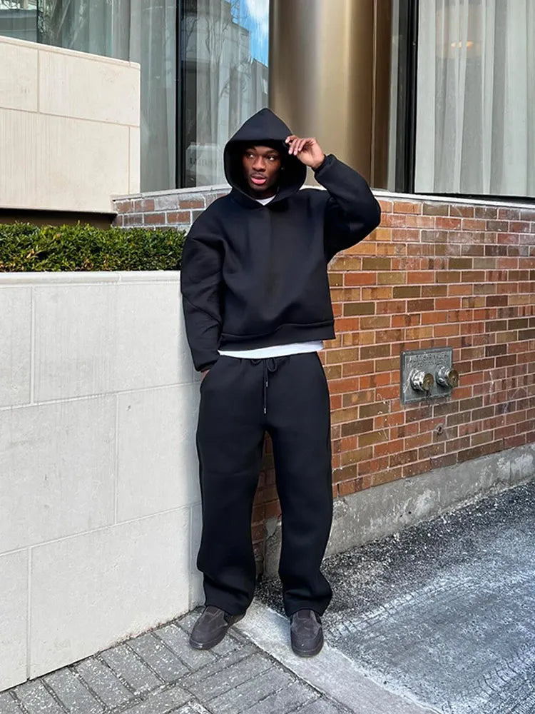 Męski oversize’owy sportowy dres
