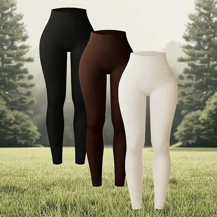Women's High-Waisted Seamless Yoga Leggings for Fitness & Running