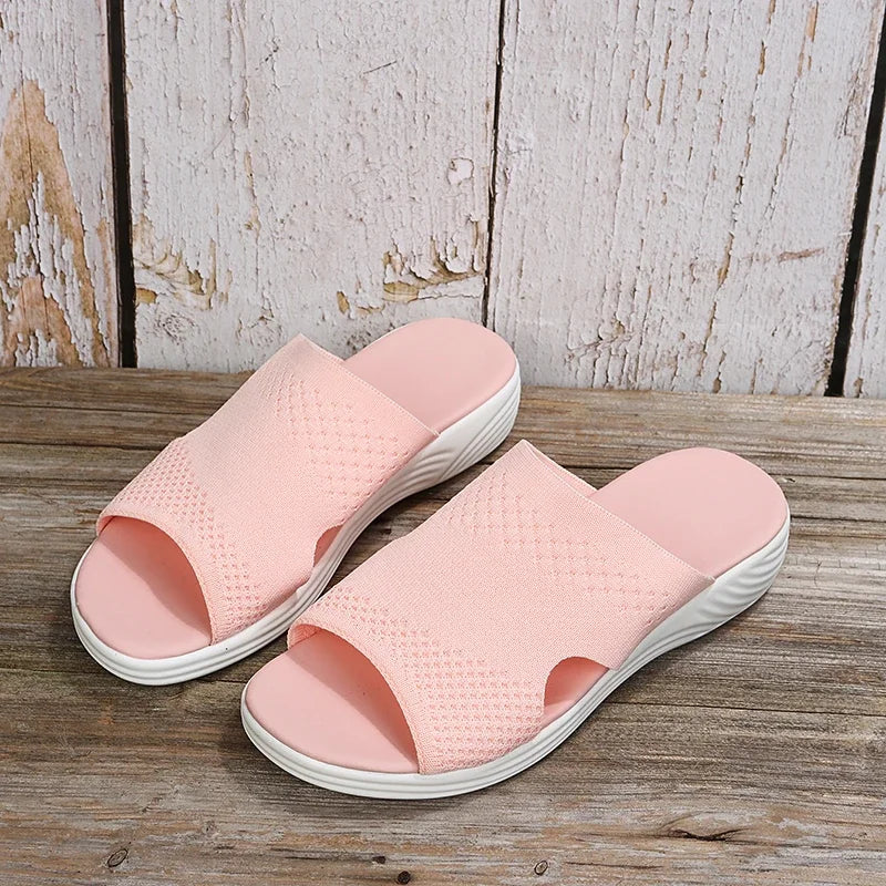 Women's Orthopedic Wedge Sandals for Comfort and Support Pink