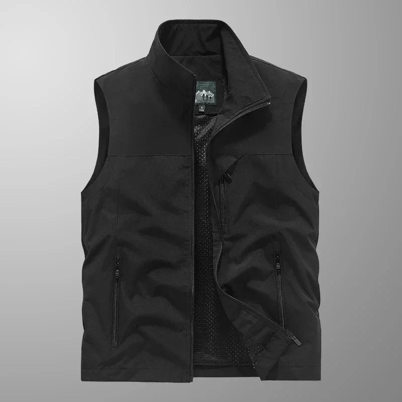 Men's Lightweight Waterproof Sleeveless Vest - Versatile Design