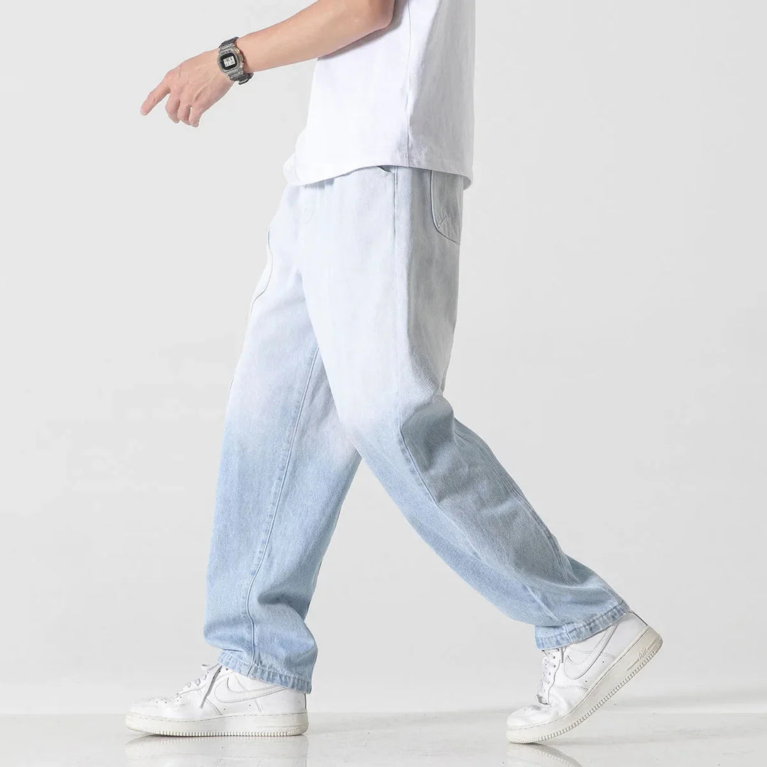 Men's Sun-Faded Denim Jeans - Palisades Style-MODAUTLET