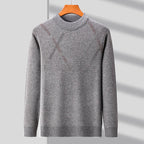 Men's Merino Wool Blend Sweater Gray
