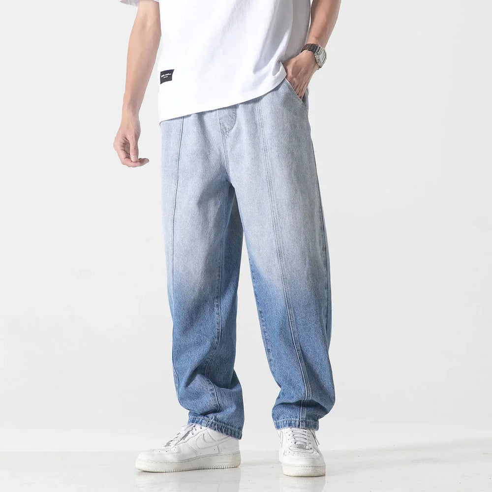 Men's Sun-Faded Denim Jeans - Palisades Style-MODAUTLET