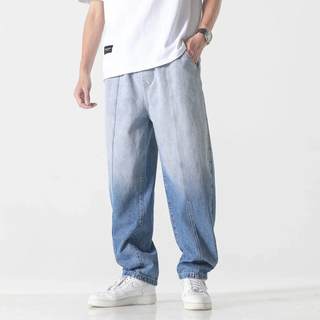 Men's Sun-Faded Denim Jeans - Palisades Style-MODAUTLET