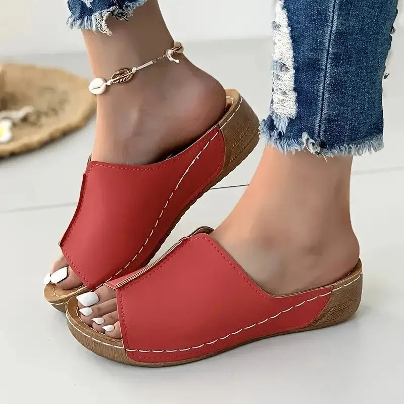 Women's Lightweight Travel Slip-On Sandals-MODAUTLET