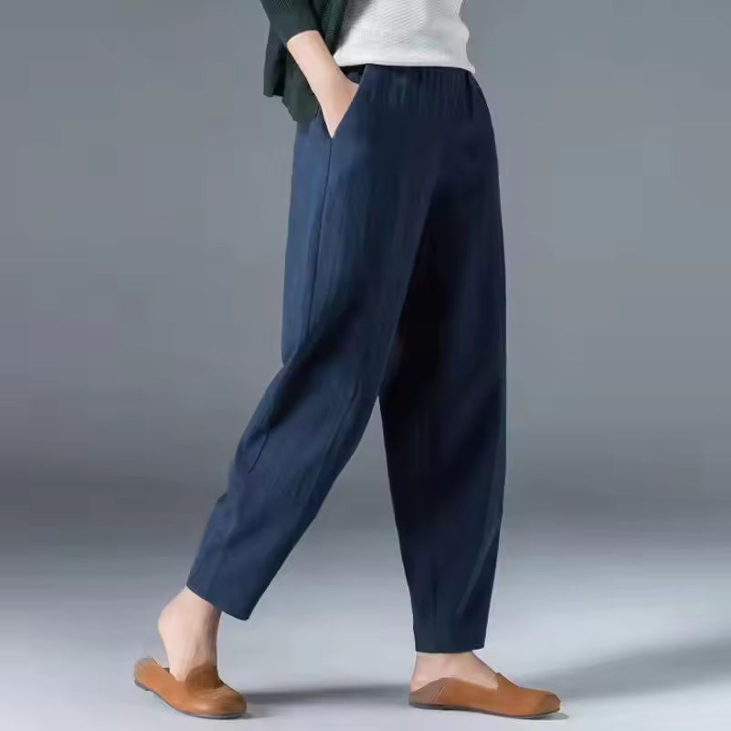 Women's Lightweight Summer Trousers-MODAUTLET