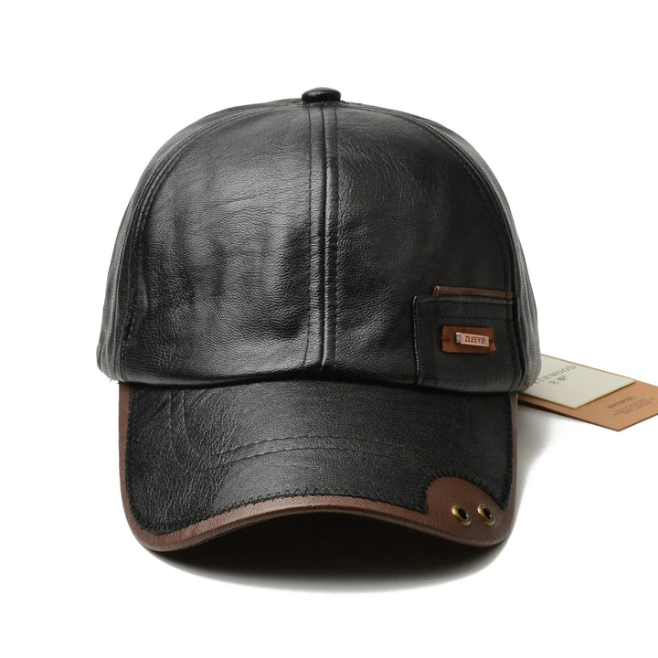 Premium Leather Cap for Stylish Comfort-MODAUTLET