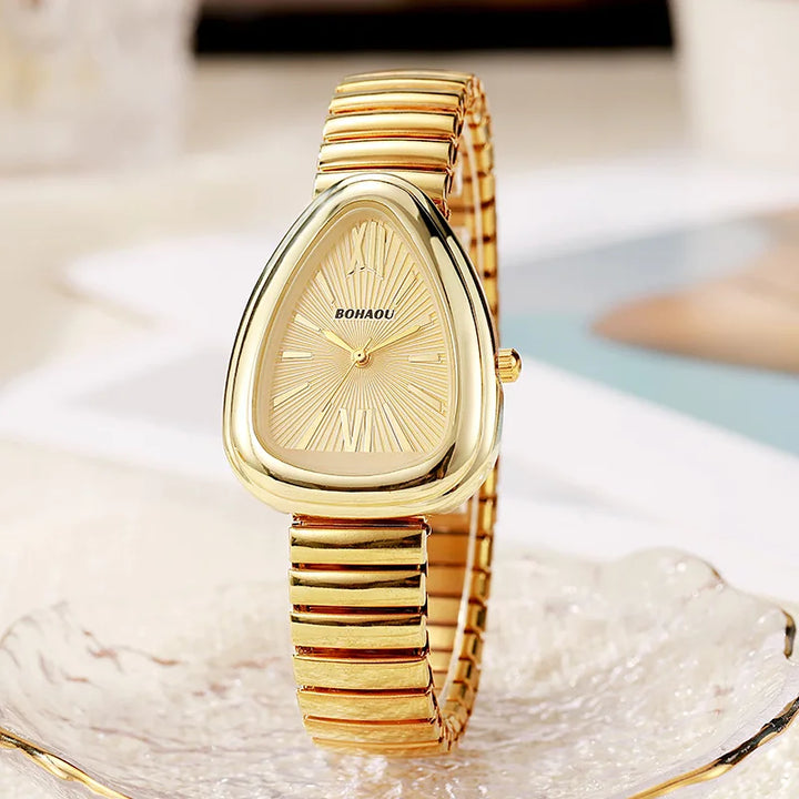 Elegant Serpent-Inspired Aura Timepiece-MODAUTLET