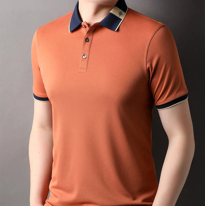 Men's Compass Polo Shirt - Verdant Green-MODAUTLET