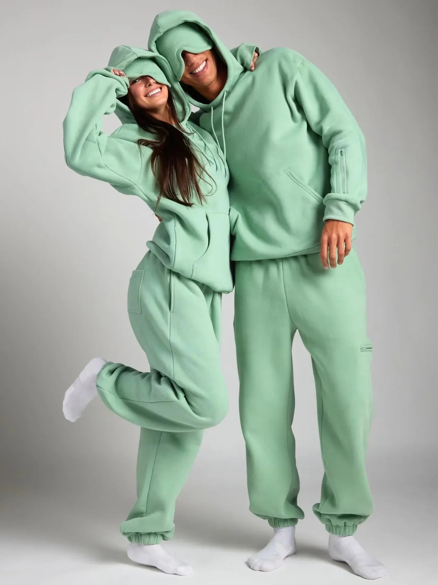 Unisex Comfy Tracksuit Set Green