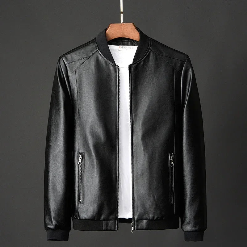 Men's Leather Jacket – Vero Forte Style Black