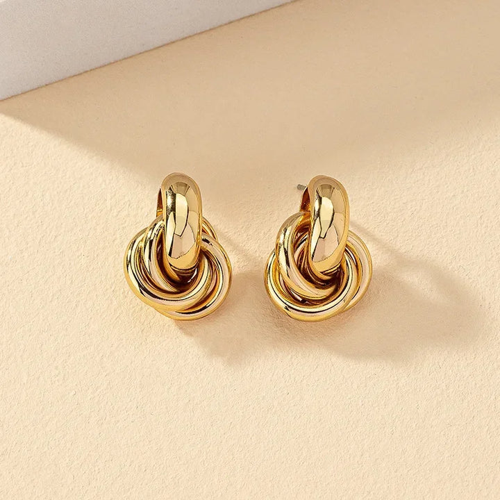 Stylish Union Loop Earrings for Elegant Looks-MODAUTLET