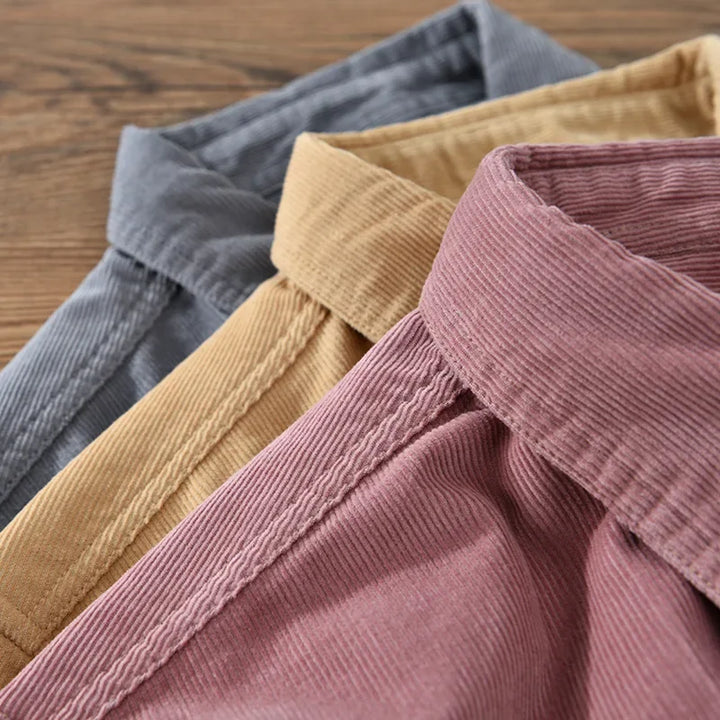 Men's Corduroy Shirt - Salerno Style-MODAUTLET