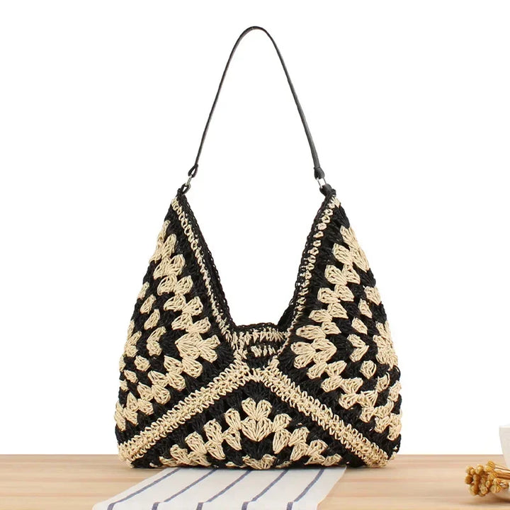 Chic Beach Bag With Vibrant Patterns And Roomy Design-MODAUTLET
