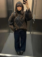 Women’s Argyle Knit Skirt Set