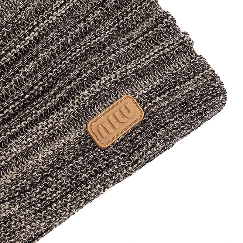 Unisex Striped Slouchy Winter Hat-MODAUTLET
