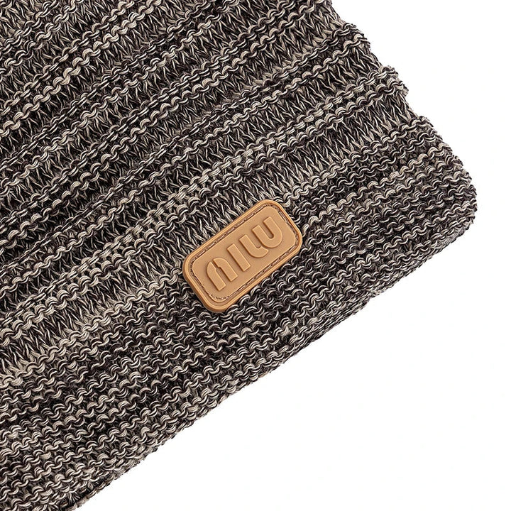 Unisex Striped Slouchy Winter Hat-MODAUTLET