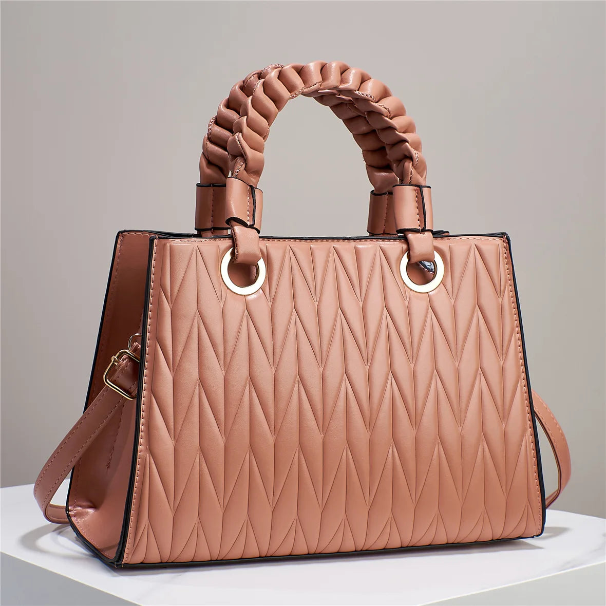 Elegant Baguette Handbag for Stylish Outings Pink