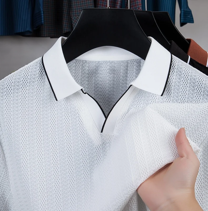 Men's Airknit Polo Shirt - Voss Vander Style-MODAUTLET