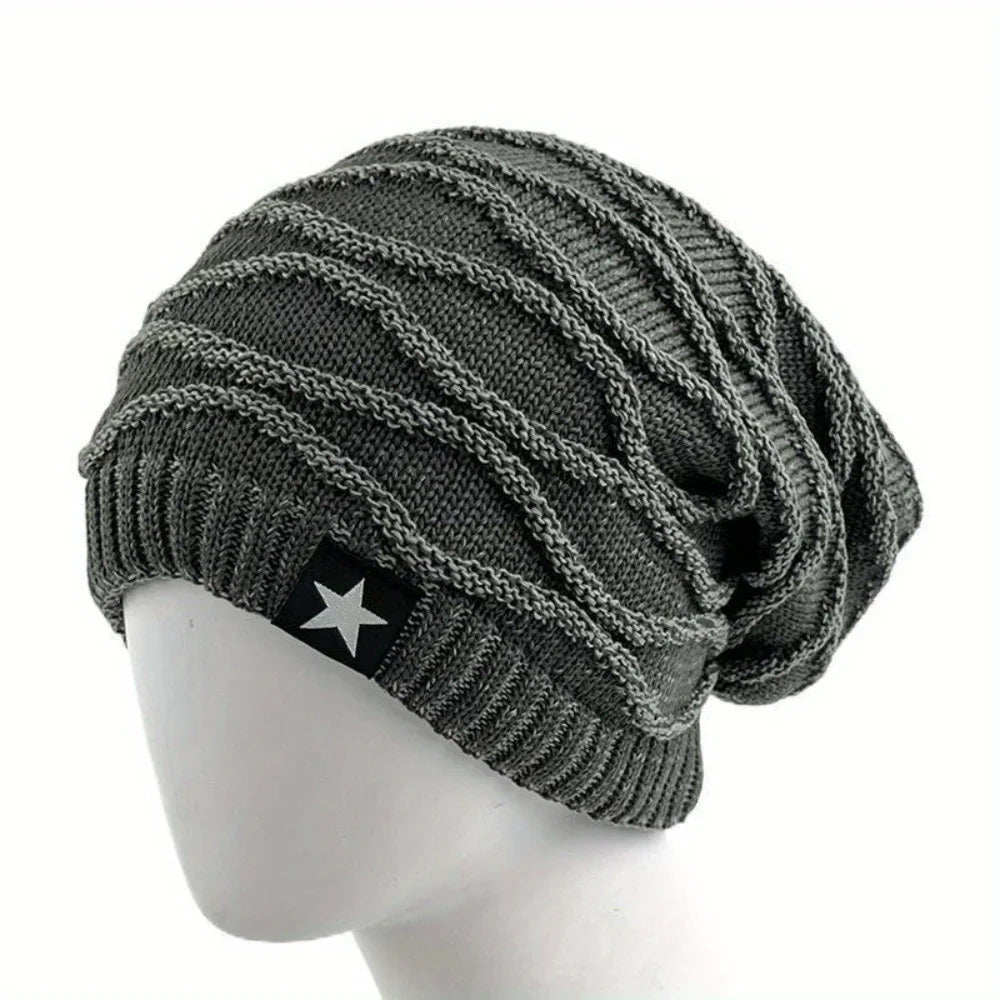 Unisex Fur-Lined Slouchy Winter Beanie