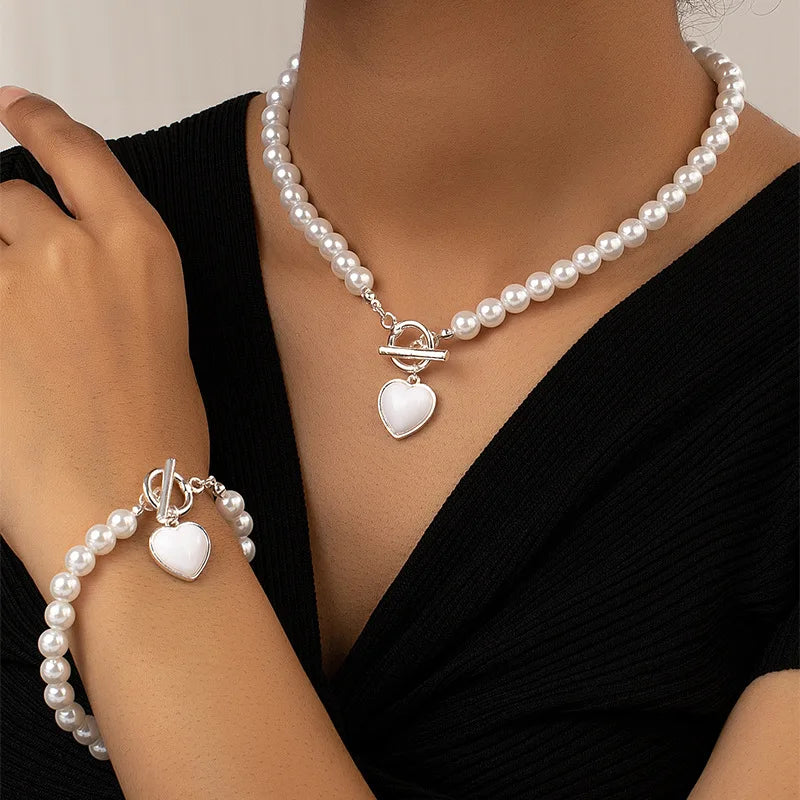 Elegant Pearl Jewelry Set