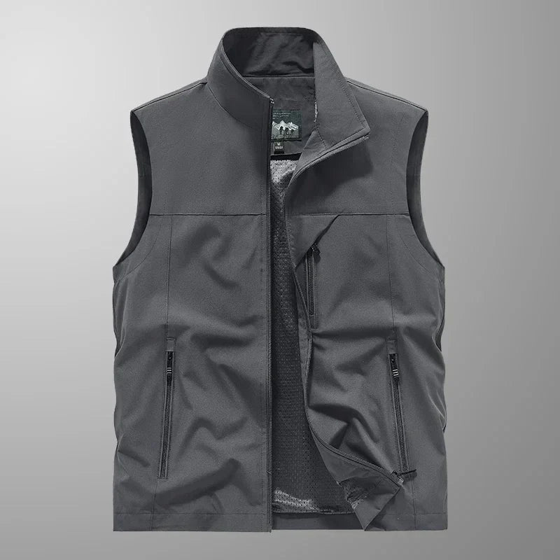 Men's Lightweight Waterproof Sleeveless Vest - Versatile Design