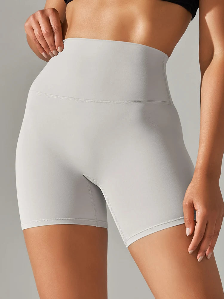 Women's High Waist Squat Proof Yoga Shorts for Fitness and Cycling