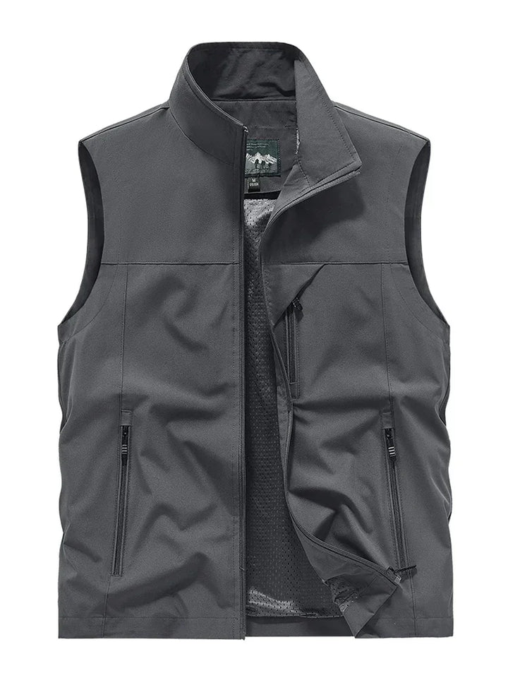 Men's Lightweight Waterproof Sleeveless Vest - Versatile Design