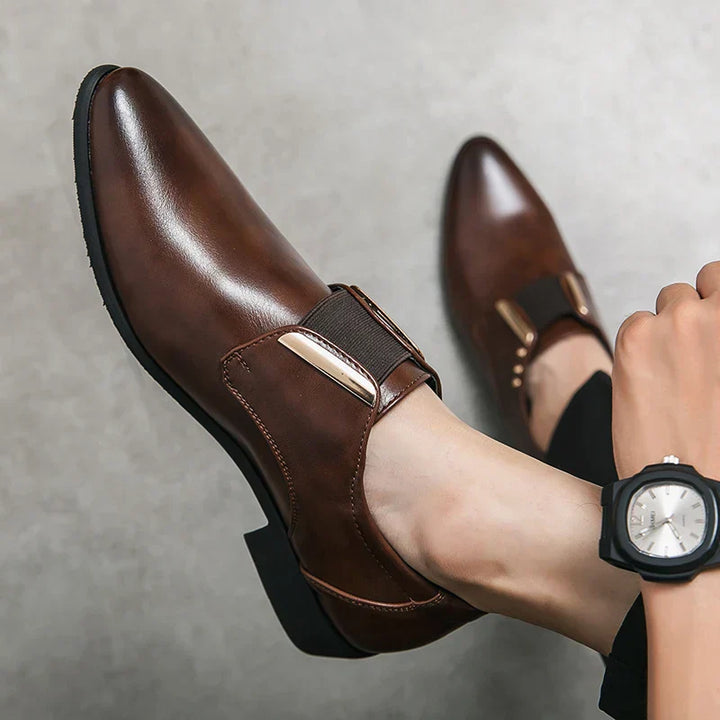 Men's Stylish Soft Leather Shoes-MODAUTLET