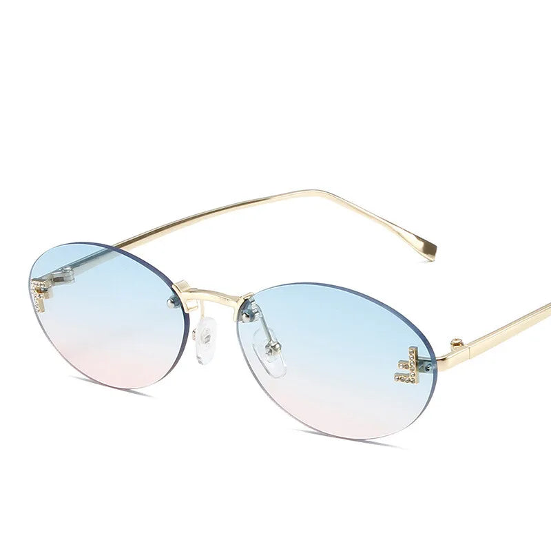 Stylish Piazza Navona-Inspired Sunglasses Blue