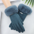 Elegant Lunara Style Gloves Blue