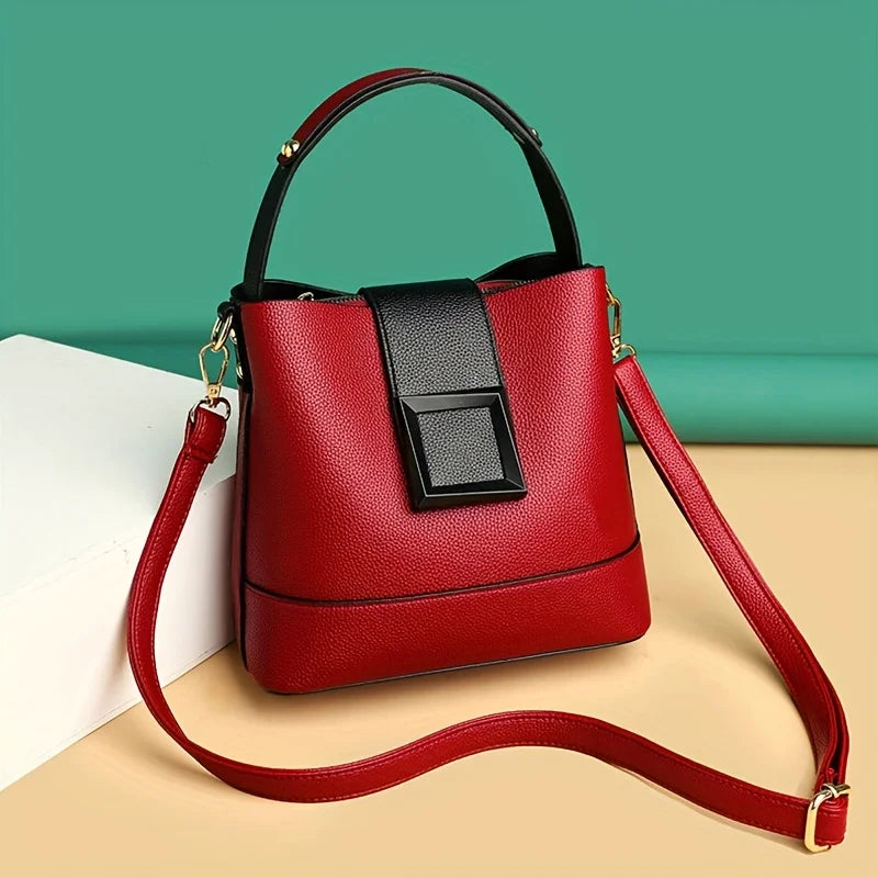 Pebbled Arc Handbag - Stylish and Versatile-MODAUTLET