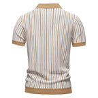 Men's Textured Knit Polo - Monaco Style