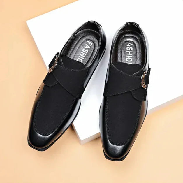 Oliver Handcrafted Leather Monk‑Strap Shoes-MODAUTLET