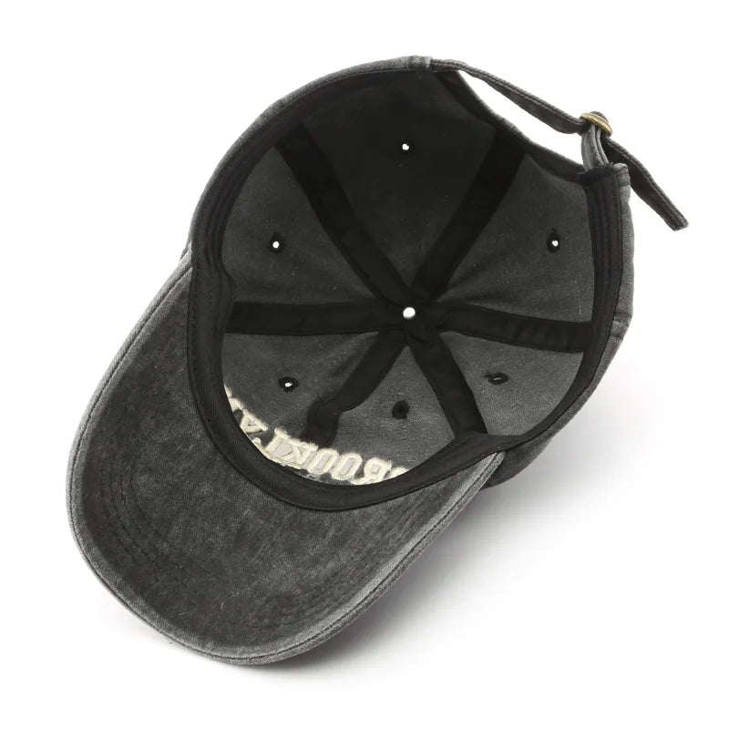 Adjustable Retro Brooklyn Embroidered Baseball Cap-MODAUTLET