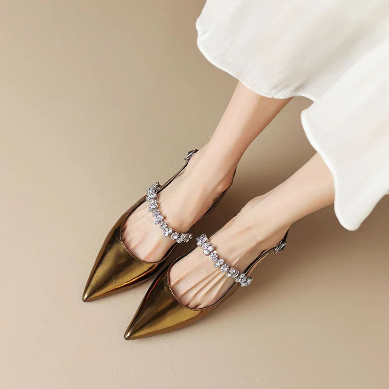 Women's Glam Rhinestone Kitten Heels – Stylish Evening Footwear-MODAUTLET