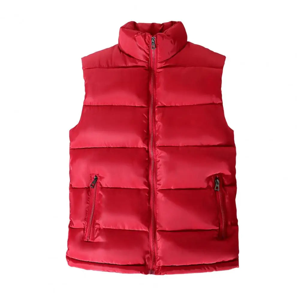 Men's Lightweight Quilted Puffer Vest with Slim Collar