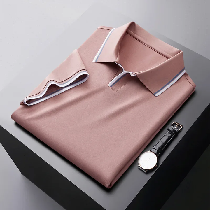 Men's Silk Polo Shirt - Elegant and Comfortable-MODAUTLET