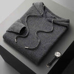 Sustainably Sourced Merino Wool Hoodie Warmth And Comfort Charcoal
