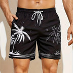 Men's 3D Coconut Tree Print Beach Shorts DK2024WF1539