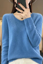 Women's Cozy Luxe Sweater - Harmonia Blue