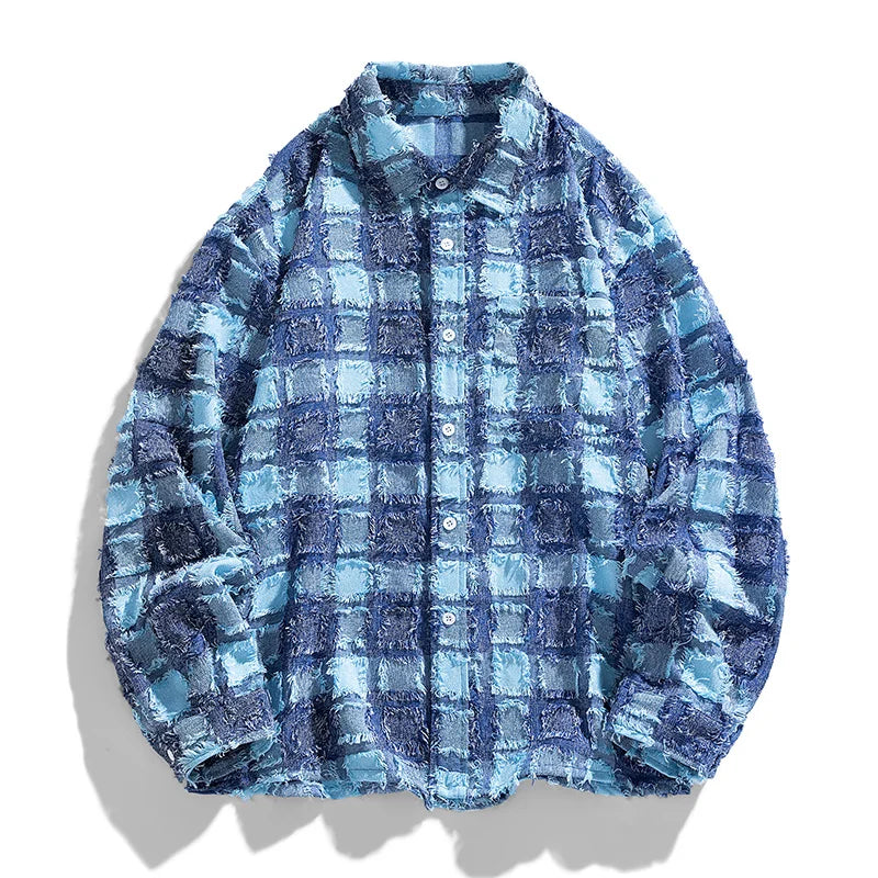 Men's Oversized Casual Jacket Nordic Blue