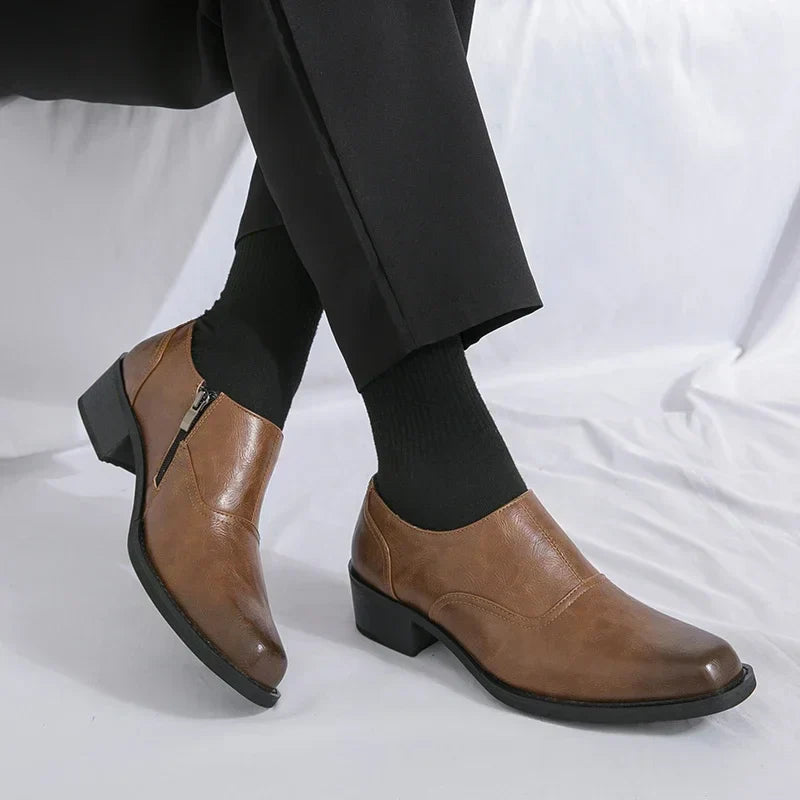 Men's Comfortable Leather Shoes Brown