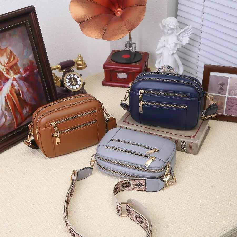 Women's Elegant Leather Shoulder Bag