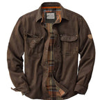 Men's Independent Motorcycle Workwear Jacket Coffee